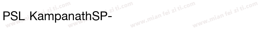 PSL KampanathSP字体转换